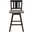 Amsonia Distressed Gray And Black Slat Back Swivel Counter Height Chair Set of 2