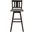 Amsonia Distressed Gray And Black Slat Back Swivel Pub Height Chair Set of 2