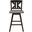 Amsonia Distressed Gray And Black X Back Swivel Counter Height Chair Set of 2