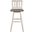 Amsonia Distressed Gray And White Slat Back Swivel Pub Height Chair Set of 2