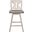 Amsonia Distressed Gray And White X Back Swivel Counter Height Chair Set of 2