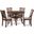 Amy 5 Piece Dining Room Set In Cherry