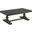 Amy 52 Inch Transitional Wood Coffee Table In Dove Gray