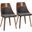 Anabelle Bent Wood Chair Set of 2 In Brown
