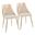 Anabelle Chair Set of 2 In Natural and Cream