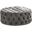 Anderson 40 Inch Round Velvet Fabric Ottoman In Gray