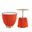 Anderson End Table Set of 2 In Orange