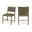 Andie Vegan Leather Upholstered Dining Chair Set of 2 In Olive and Stained Brown