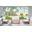 Ando 4 Piece Loveseat Set In Canvas Natural and Teak