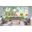 Ando 4 Piece Sofa Set In Canvas Charcoal and Teak