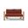 Ando Loveseat In Canvas Henna and Teak