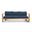 Ando Sofa In Spectrum Indigo and Teak