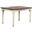 Andrews Antique White with Chestnut Brown Top 60 Inch Butterfly Dining Table