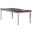 Andrews Antique White with Chestnut Brown Top Butterfly Leaf Dining Table