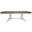 Andrews Antique White with Chestnut Brown Top Trestle Extendable Dining Table