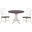 Andrews Arrowback Chairs 3 Piece 42 Inch Round Drop Leaf Dining Set