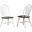 Andrews Arrowback Antique White and Chestnut Dining Chair Set of 2