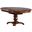 Andrews Chestnut Brown Butterfly Leaf Round Dining Table