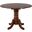 Andrews Chestnut Brown Round Drop Leaf Dining Table