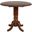 Andrews Chestnut Brown Round Drop Leaf Pub Table
