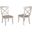 Andrews Antique White and Chestnut Dining Chair Set of 2
