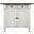 Andrews Drawers and Cabinet Drop Leaf Kitchen Island In Antique White