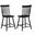 Andrews Windsor Counter Height Dining Side Chair Set of 2 In Black