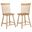 Andrews Windsor Counter Height Dining Side Chair Set of 2 In Light Ash