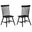 Andrews Windsor Spindle Back Dining Side Chair Set of 2 In Black
