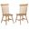 Andrews Windsor Spindle Back Dining Side Chair Set of 2 In Light Ash