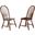 Andrews Windsor Spindleback Dining Chair Set of 2 In Chestnut Brown