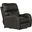 Angelo Italian Leather Match Power Recliner with Power Adjustable Headrest In Gunmetal