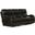 Angelo Italian Leather Match Power Reclining Sofa with Power Adjustable Headrest In Black