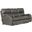 Angelo Italian Leather Match Power Reclining Sofa with Power Adjustable Headrest In Gunmetal