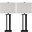 Aniela Brown Metal Table Lamp Set of 2