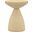 Anika Iron End Table In Beige