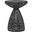 Anika Iron Terrazzo End Table In Black