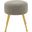 Anna Ottoman In Light Grey and Gold