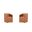Anna Round Faux Leather Dining Chair Set of 2 In Saddle