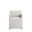 Anna Square Faux Leather Dining Armchair In Light Stone Grey