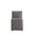 Anna Square Faux Leather Dining Chair In Pewter