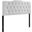 Annabel White Queen Upholstered Vinyl Headboard MOD-5155-WHI