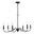 Annabelle 30 Inch 6 Light Chandelier In Matte Black