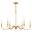 Annabelle 30 Inch 6 Light Chandelier In Muted Brass