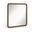 Annalise Solid Wood Mirror In Brown