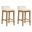Annikah Counter Height Bar Stool Set of 2 In Amber Glow and White