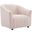 Announce Performance Velvet Channel Tufted Arm Chair In Pink