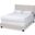 Ansa Modern And Contemporary Beige Fabric Upholstered Full Size Bed