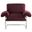 Ansel Performance Velvet Accent Chair In Mulberry