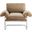 Ansel Performance Velvet Accent Chair In Taupe